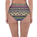 Aztec Design Reversible High-Waist Bikini Bottoms View4