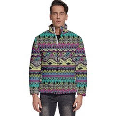 Aztec Design Men s Puffer Bubble Jacket Coat