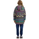 Aztec Design Kids  Hooded Longline Puffer Jacket View4