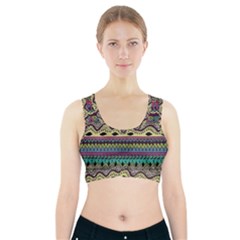 Aztec Design Sports Bra With Pocket by nateshop