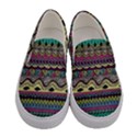 Aztec Design Women s Canvas Slip Ons View1