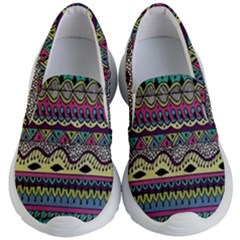 Aztec Design Kids Lightweight Slip Ons by nateshop