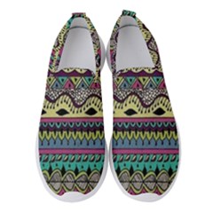 Aztec Design Women s Slip On Sneakers by nateshop