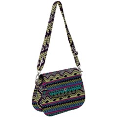 Aztec Design Saddle Handbag