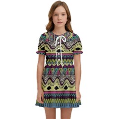 Aztec Design Kids  Sweet Collar Dress by nateshop