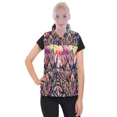 Aztec Flower Galaxy Women s Button Up Vest by nateshop