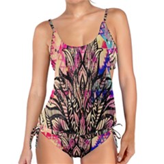 Aztec Flower Galaxy Tankini Set by nateshop