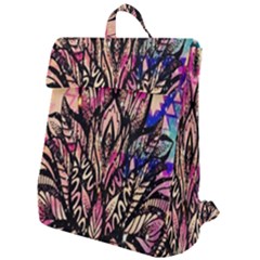 Aztec Flower Galaxy Flap Top Backpack by nateshop