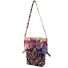 Aztec Flower Galaxy Folding Shoulder Bag by nateshop