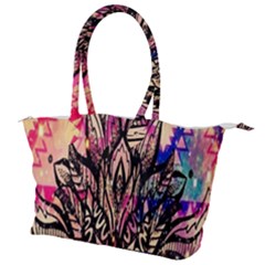 Aztec Flower Galaxy Canvas Shoulder Bag by nateshop