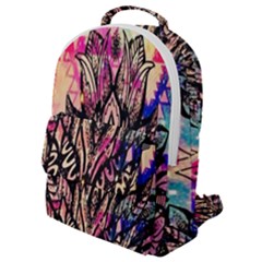 Aztec Flower Galaxy Flap Pocket Backpack (small) by nateshop