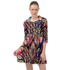 Aztec Flower Galaxy Mini Skater Shirt Dress by nateshop