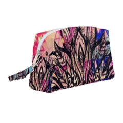 Aztec Flower Galaxy Wristlet Pouch Bag (medium) by nateshop