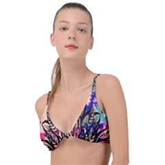 Aztec Flower Galaxy Knot Up Bikini Top by nateshop