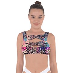 Aztec Flower Galaxy Bandaged Up Bikini Top by nateshop