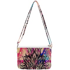 Aztec Flower Galaxy Double Gusset Crossbody Bag by nateshop