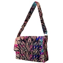 Aztec Flower Galaxy Full Print Messenger Bag (l) by nateshop