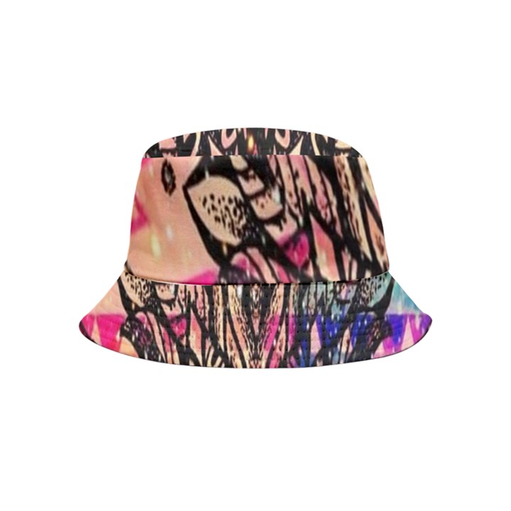 Aztec Flower Galaxy Inside Out Bucket Hat (Kids)