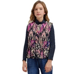 Aztec Flower Galaxy Kid s Button Up Puffer Vest	 by nateshop