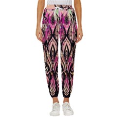 Aztec Flower Galaxy Women s Cropped Drawstring Pants by nateshop