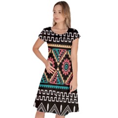 Aztec Wallpaper Classic Short Sleeve Dress by nateshop