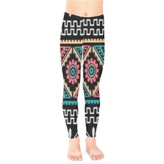 Aztec Wallpaper Kids  Classic Winter Leggings by nateshop