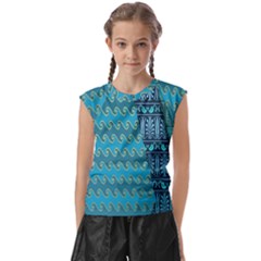 Aztec, Batik Kids  Raglan Cap Sleeve T-shirt by nateshop