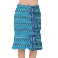 Aztec, Batik Short Mermaid Skirt by nateshop