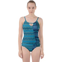 Aztec, Batik Cut Out Top Tankini Set by nateshop