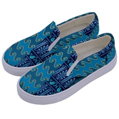 Aztec, Batik Kids  Canvas Slip Ons by nateshop