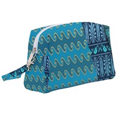 Aztec, Batik Wristlet Pouch Bag (large)