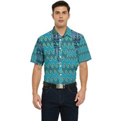 Aztec, Batik Men s Short Sleeve Pocket Shirt  by nateshop