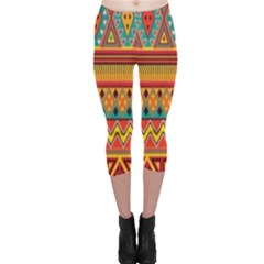 Aztec Capri Leggings  by nateshop