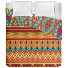 Aztec Duvet Cover Double Side (california King Size) by nateshop