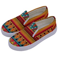 Aztec Kids  Canvas Slip Ons by nateshop