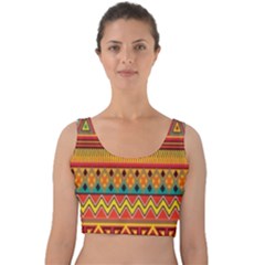 Aztec Velvet Crop Top by nateshop