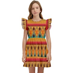 Aztec Kids  Winged Sleeve Dress by nateshop