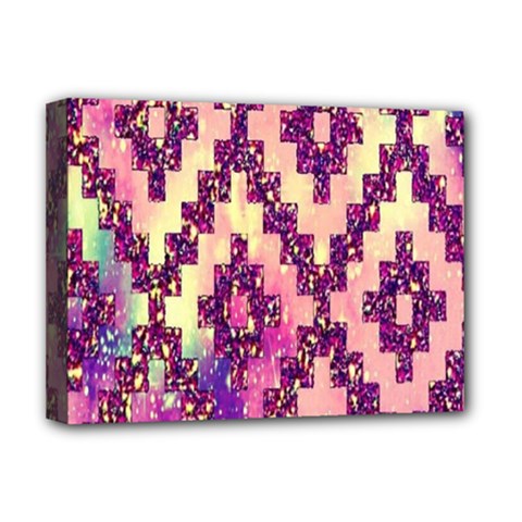 Cute Glitter Aztec Design Deluxe Canvas 16  X 12  (stretched)  by nateshop