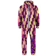 Cute Glitter Aztec Design Hooded Jumpsuit (men) by nateshop