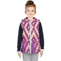 Cute Glitter Aztec Design Kids  Hooded Puffer Vest View1