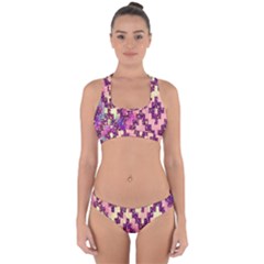 Cute Glitter Aztec Design Cross Back Hipster Bikini Set by nateshop