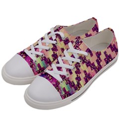 Cute Glitter Aztec Design Women s Low Top Canvas Sneakers by nateshop