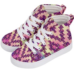 Cute Glitter Aztec Design Kids  Hi-top Skate Sneakers by nateshop