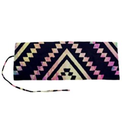 Cute Neon Aztec Galaxy Roll Up Canvas Pencil Holder (s)