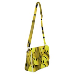 Emoji, Colour, Faces, Smile, Wallpaper Shoulder Bag With Back Zipper by nateshop