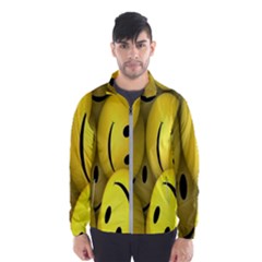 Emoji, Colour, Faces, Smile, Wallpaper Men s Windbreaker by nateshop