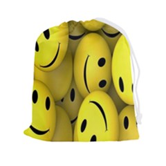 Emoji, Colour, Faces, Smile, Wallpaper Drawstring Pouch (2xl) by nateshop