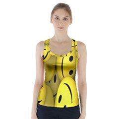 Emoji, Colour, Faces, Smile, Wallpaper Racer Back Sports Top by nateshop