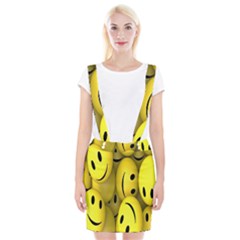 Emoji, Colour, Faces, Smile, Wallpaper Braces Suspender Skirt by nateshop