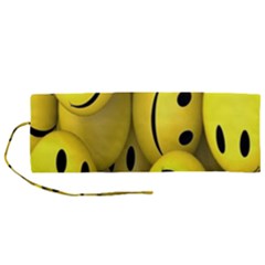 Emoji, Colour, Faces, Smile, Wallpaper Roll Up Canvas Pencil Holder (m) by nateshop